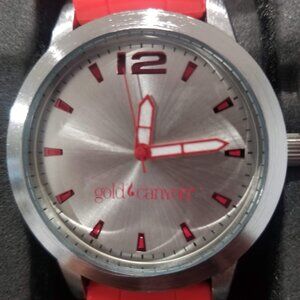 Gold Canyon Fossil Remix PR 3033 Men’s Sports Watch 42mm Red Silicone — New